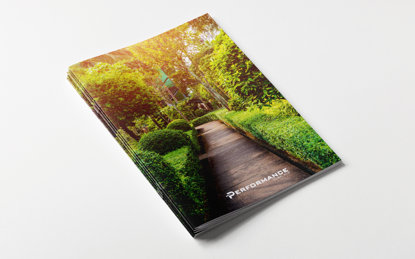 Premium landscaping company branding and magazie