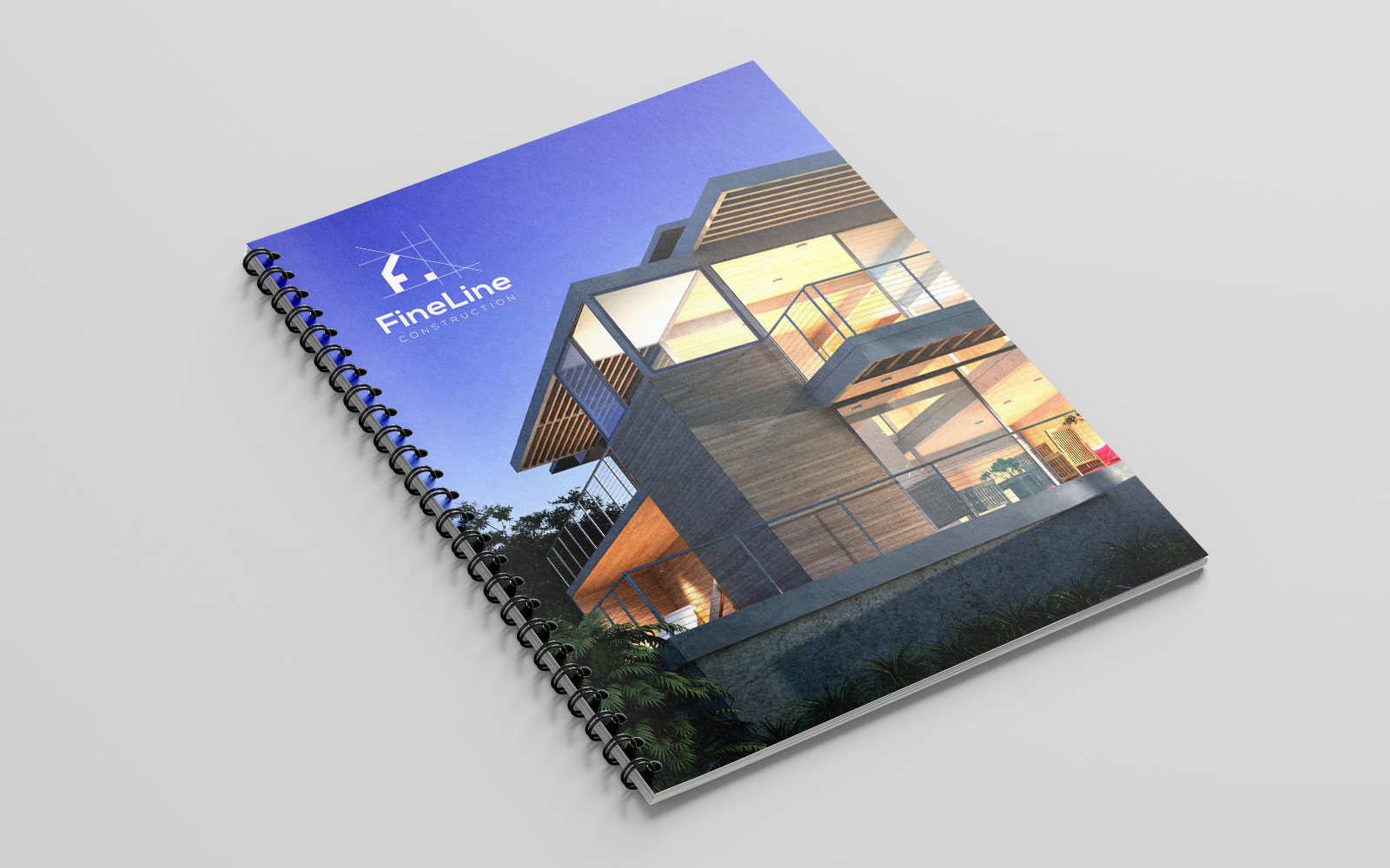Construction company branding and design for marketing materials