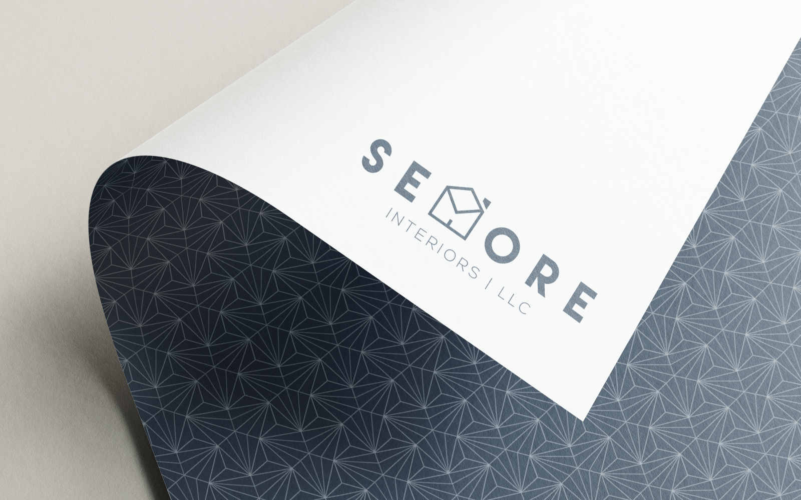 Branding for an interior design company marketing materials