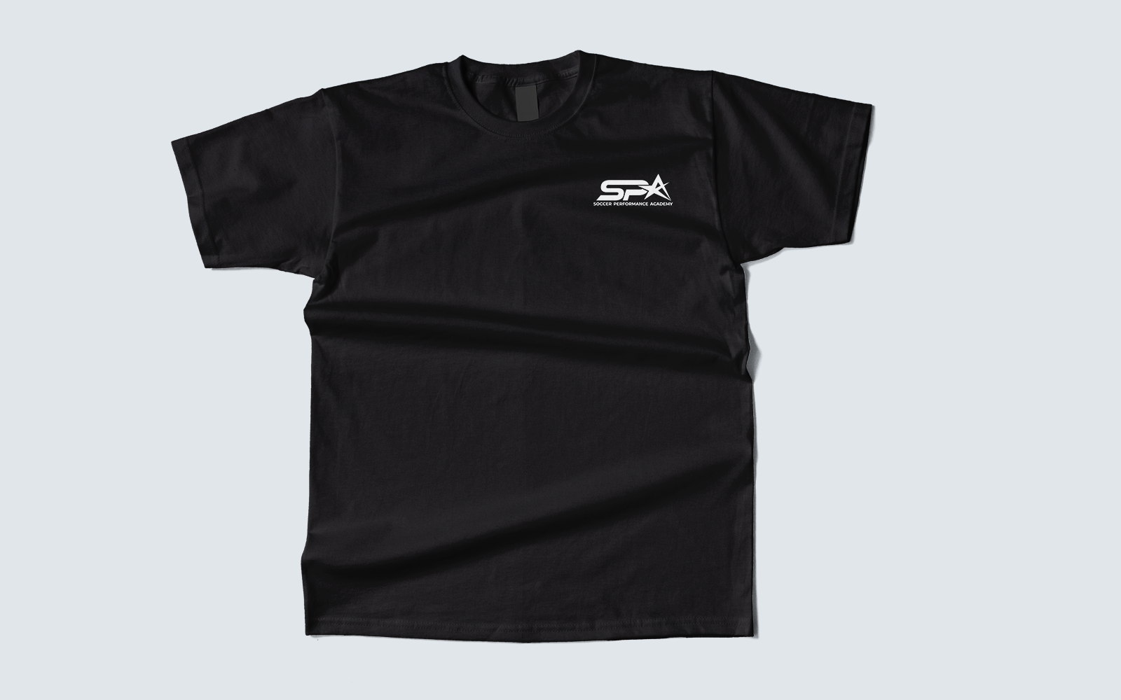 Logo and apparel design for Soccer Performance Academy, a RE Agency client