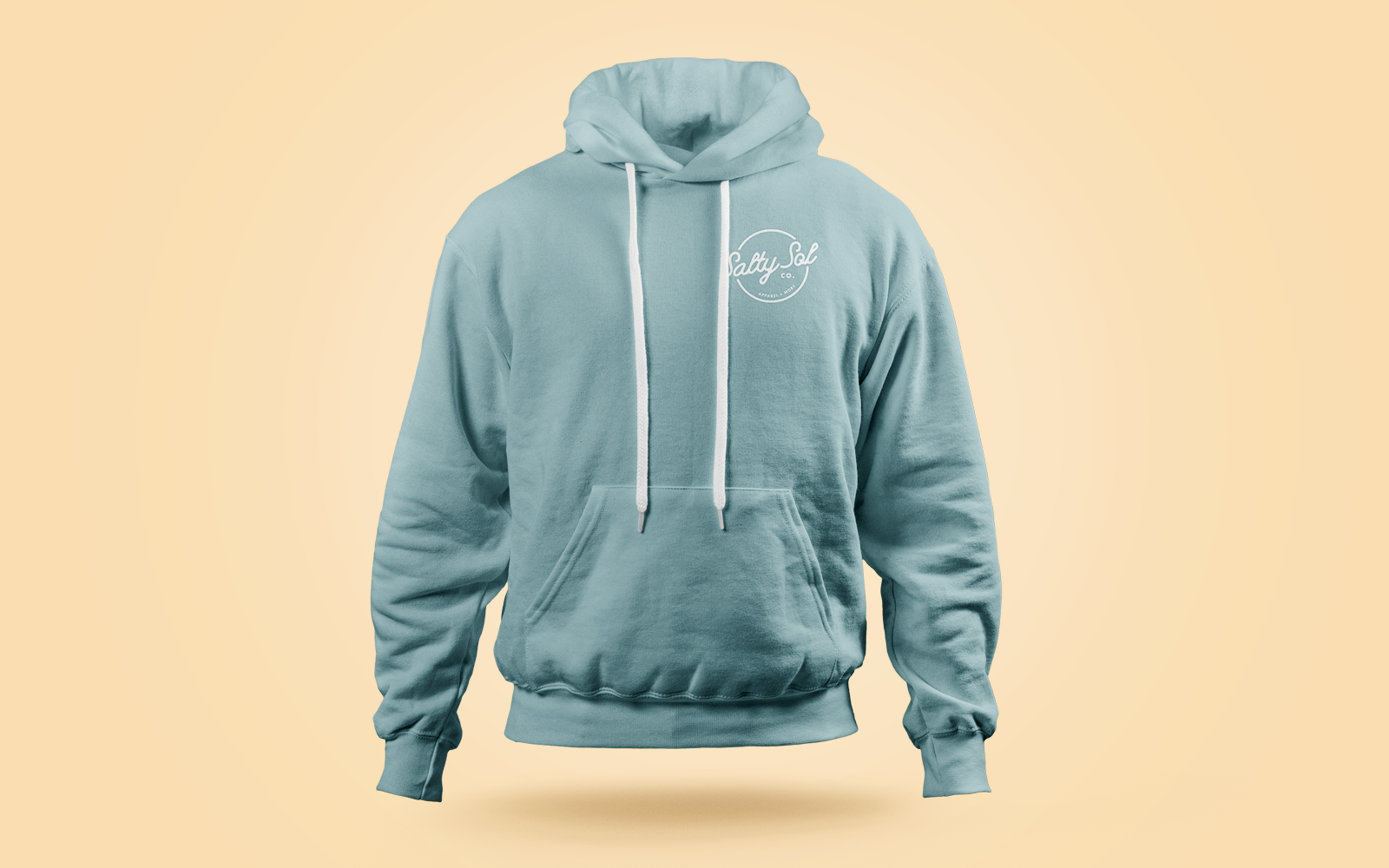 Branded hoodie for Salty Sol apparel company by RE agency