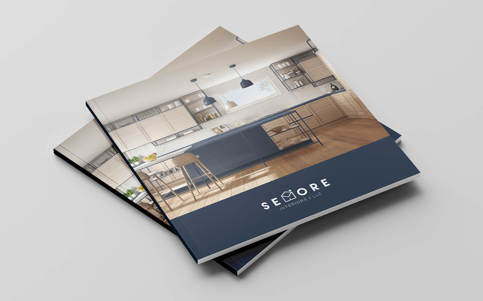 Branding for an interior design company marketing materials
