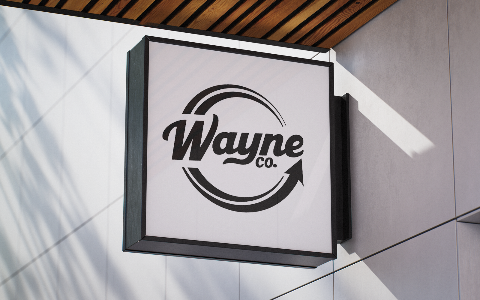 branded exterior sign