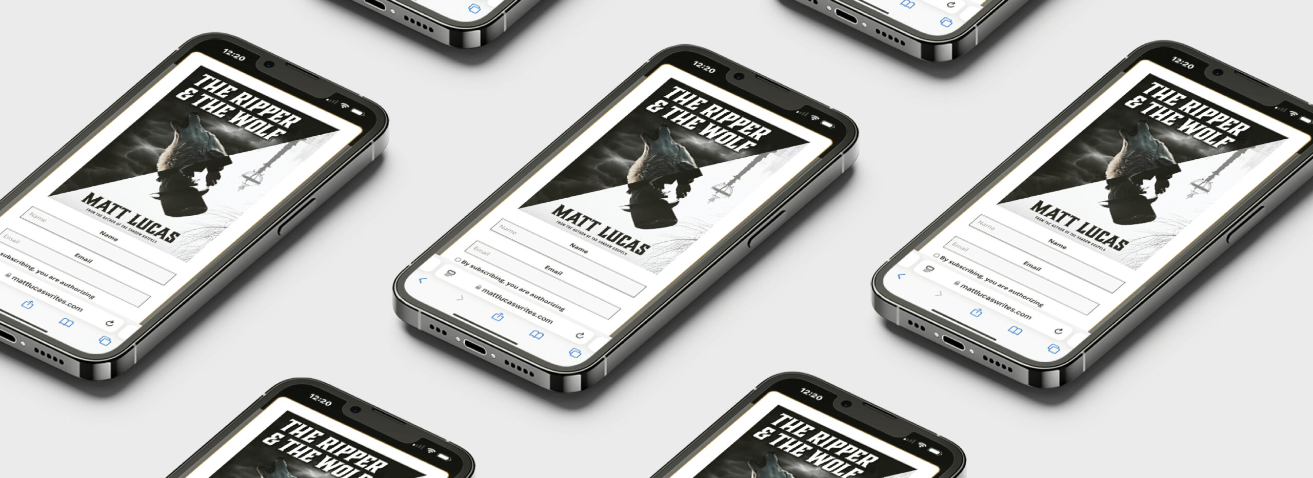 Mobile lead magnet designed for book author by RE agency