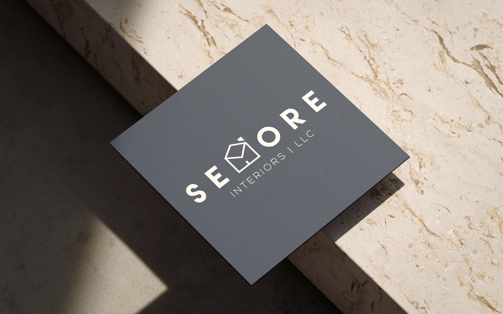 Branding for an interior design company business card
