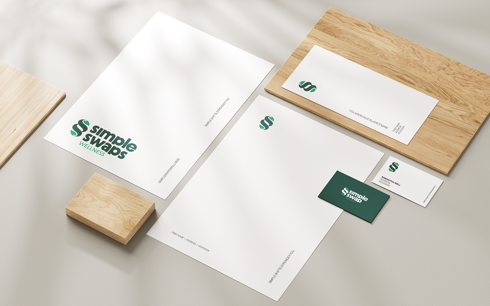 Letter head and other printed materials branded by RE agency