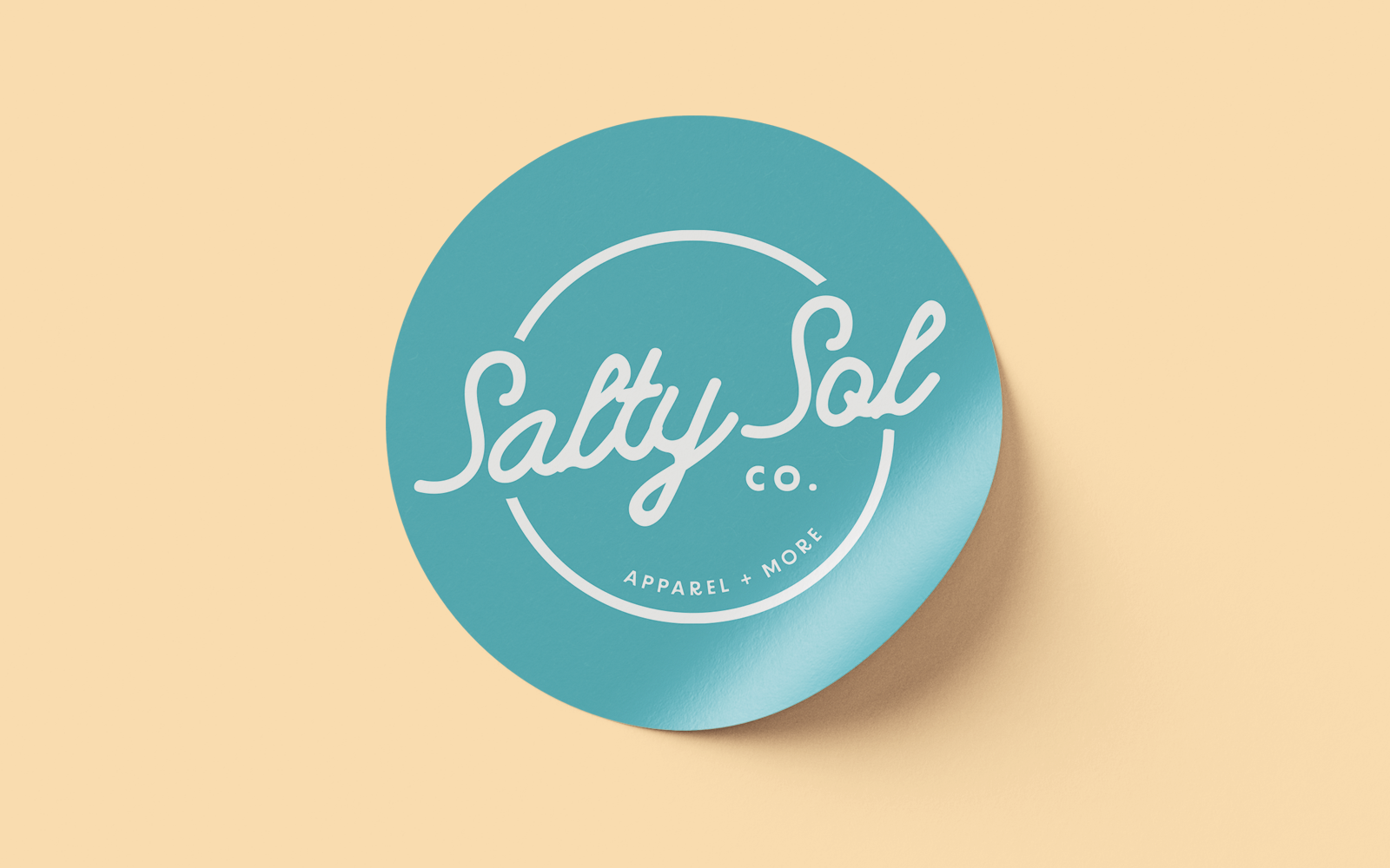 Branded stickers for Salty Sol apparel company by RE agency
