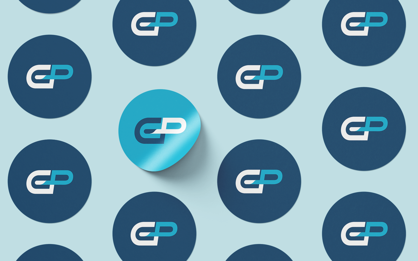 Branded stickers for Genter Pools