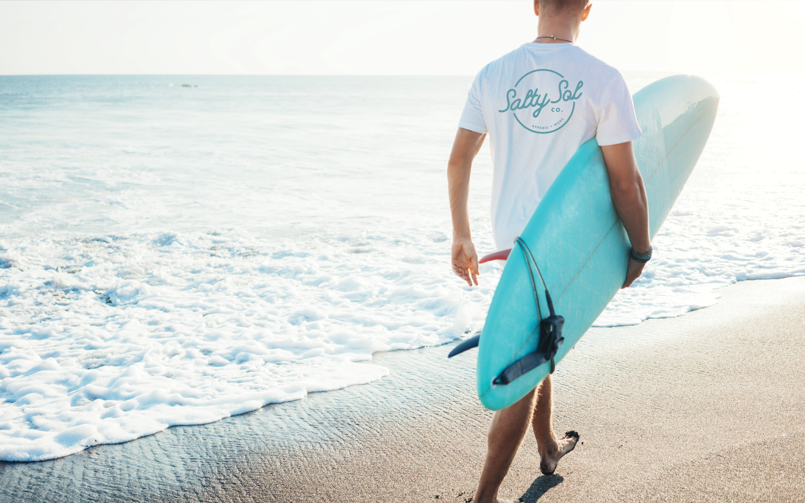 Branded t-shirt for Salty Sol apparel company by RE agency