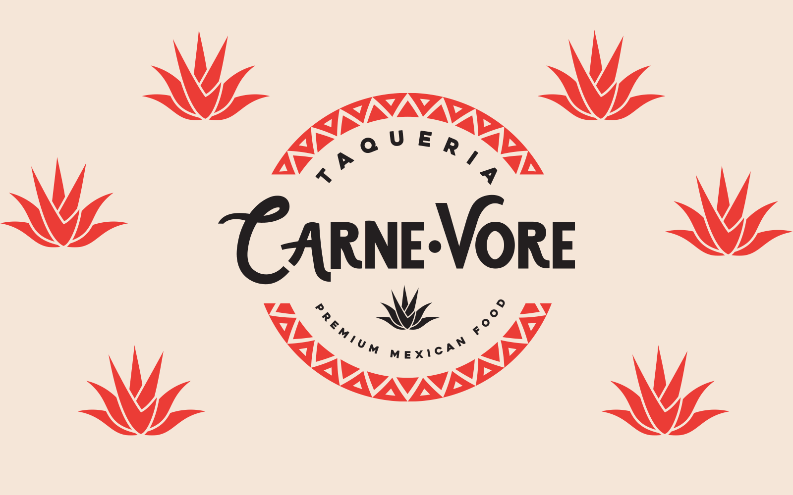 Branding graphic logo design for authentic Mexican taco restaurant.